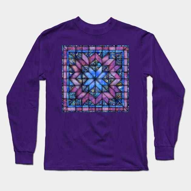 Cool Quilt Long Sleeve T-Shirt by Zodiart